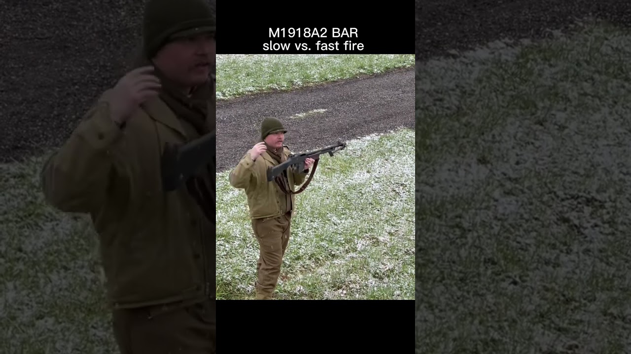 WWII M1918A2 BAR: Slow vs. Rapid Fire Comparison 🔫
