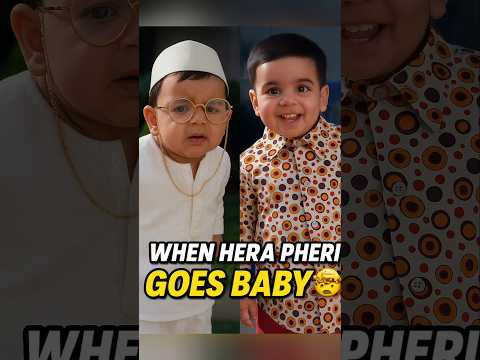 Phir Hera Pheri Comedy Scene | AI Baby Remake of Akshay, Suniel and Paresh 😂 #shorts #youtubeshorts