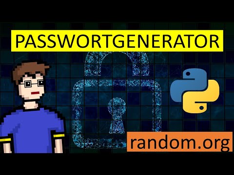 Ein ATMOSPHÄRISCH guter (echt zufälliger) PASSWORTGENERATOR in Python | #Cybersicherheit