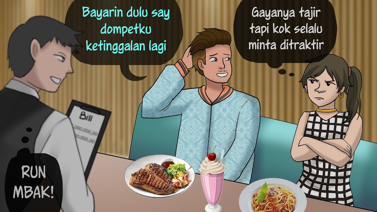 Cowok Tanpa Uang Cari Old Money 💰 | Kartun Drama