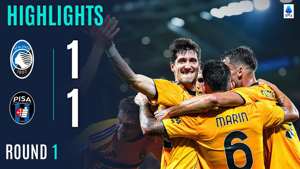 Atalanta-Pisa 1-1 | Pisa Spoils Juric’s Debut ⚽