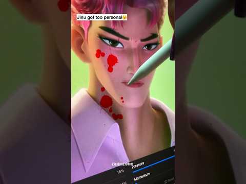 Jinu and Abby took REVENGE!🤫 #shorts #art #kpopdemonhunters