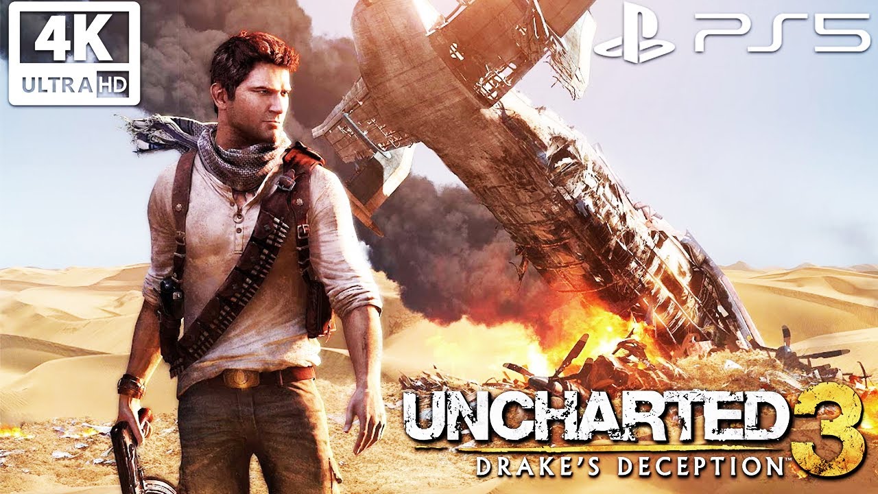 Uncharted 3: Drake's Deception PS5 All Cutscenes in 4K 60FPS