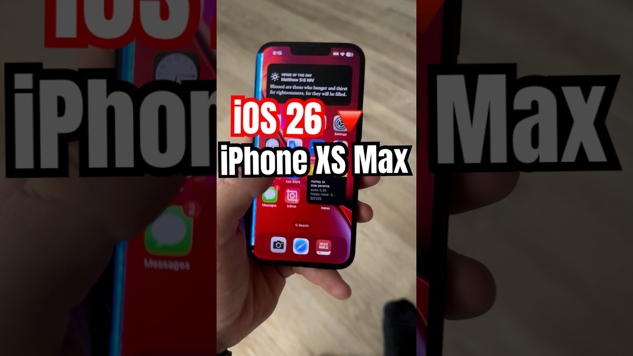 How to Get iOS 26 on iPhone XS Max!