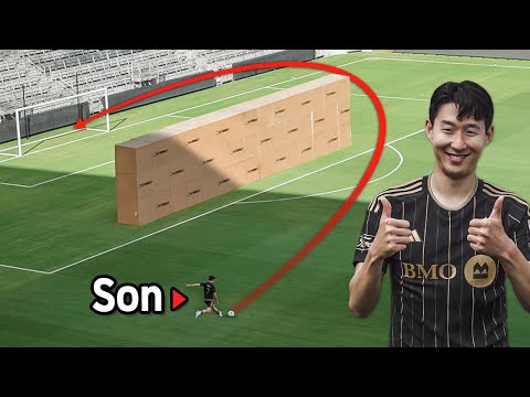 SON vs WORLD’S LONGEST FREEKICK WALL 😱