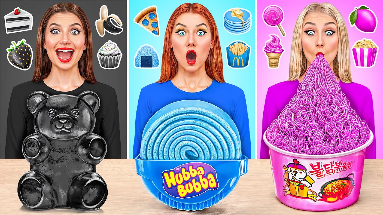 Tantangan Makanan Warna Sama yang Seru dan Lucu! 🍽️