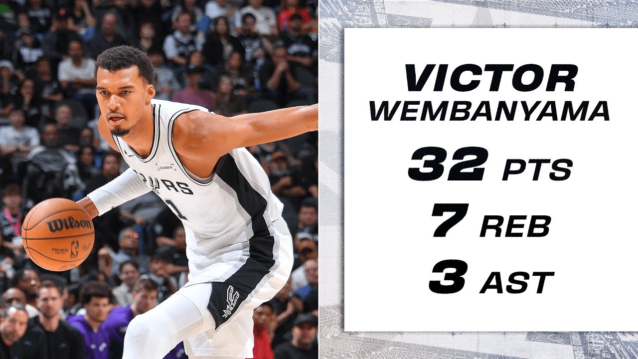 Wembanyama Scores 32 PTS vs Jazz 🏀
