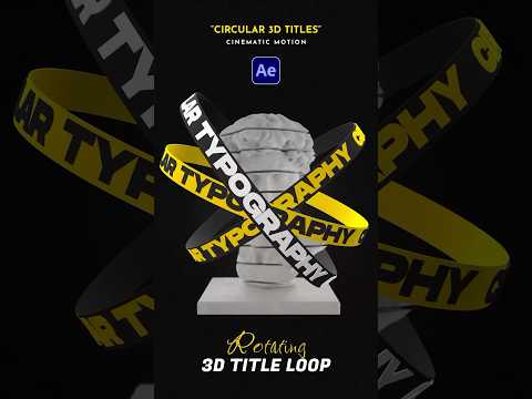 Create 3D Rotating Text Loops in After Effects