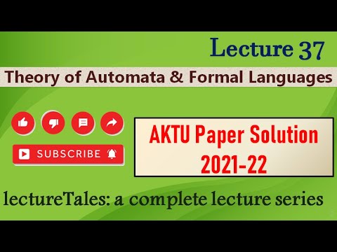 TAFL 2021-22 AKTU Paper Solution & Syllabus 📄