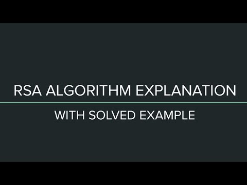 RSA Algorithm in Cryptography and Network Security | RSA Algorithm Easy Explanation with Example