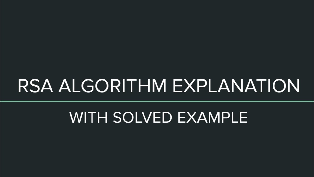 RSA Algorithm Explained: Simplified Guide to Cryptography & Network Security 🔐