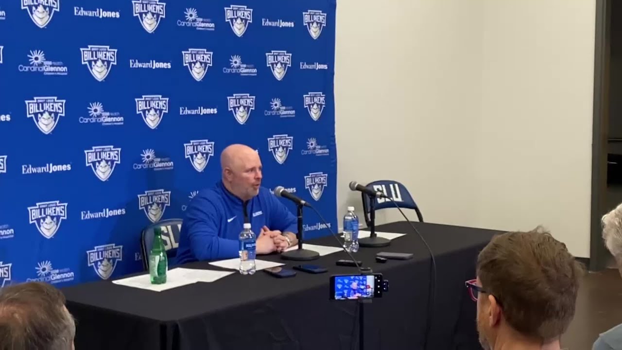 Saint Louis Coach Josh Schertz Celebrates Win Over VCU π