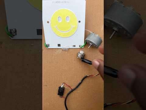 Using a Mini BLDC Motor as a Generator to Power a 12V COB LED #LEDLight #Experiment #tech