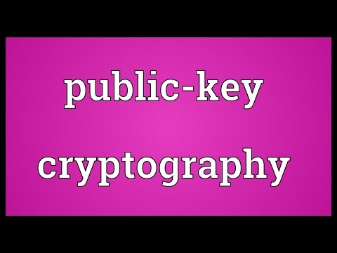 Public-key cryptography Meaning