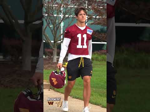 Luke McCaffrey￼ #Commanders Training Camp - Day 16 (8-16-25) #nfl #raisehail #bowietv #explore #reel