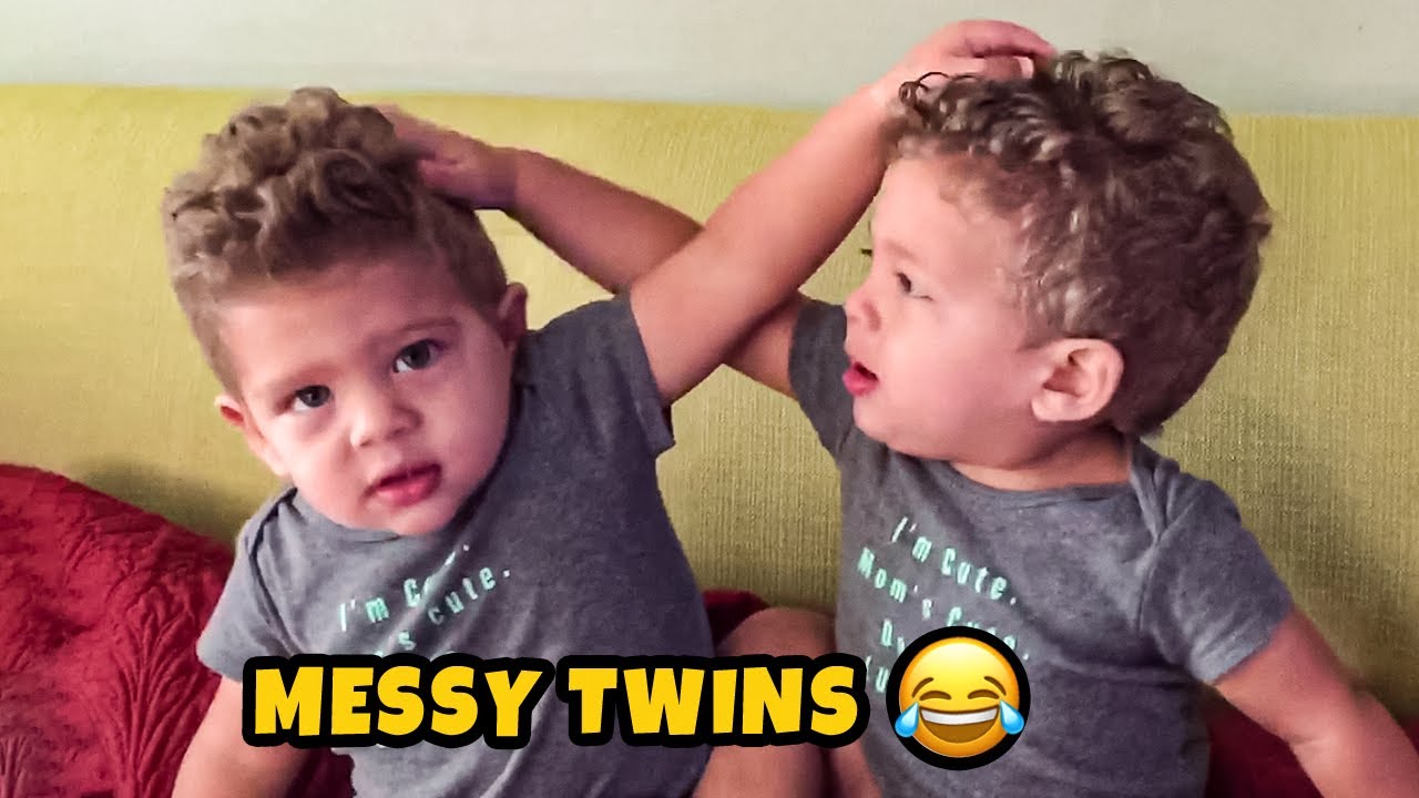 Messy Twins Fighting & Cute Moments 🤣