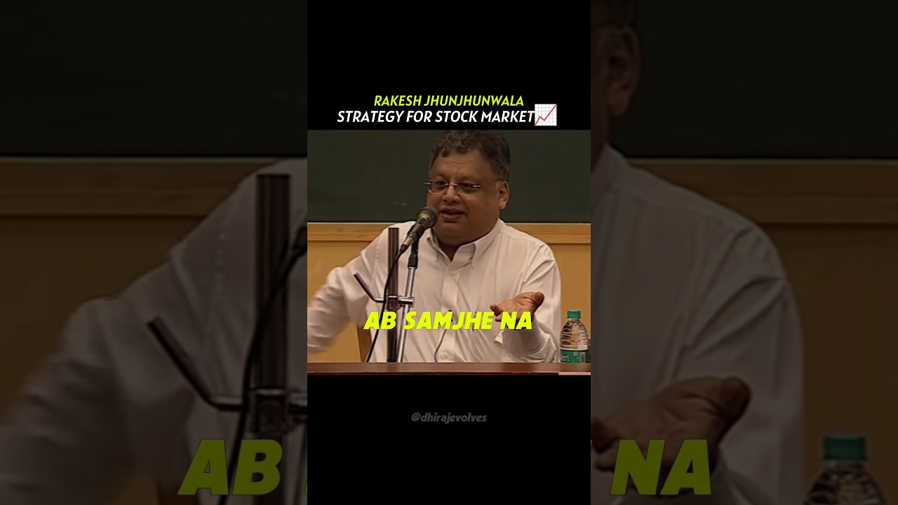 Stock Market Strategy by Rakesh Jhunjhunwala 📈