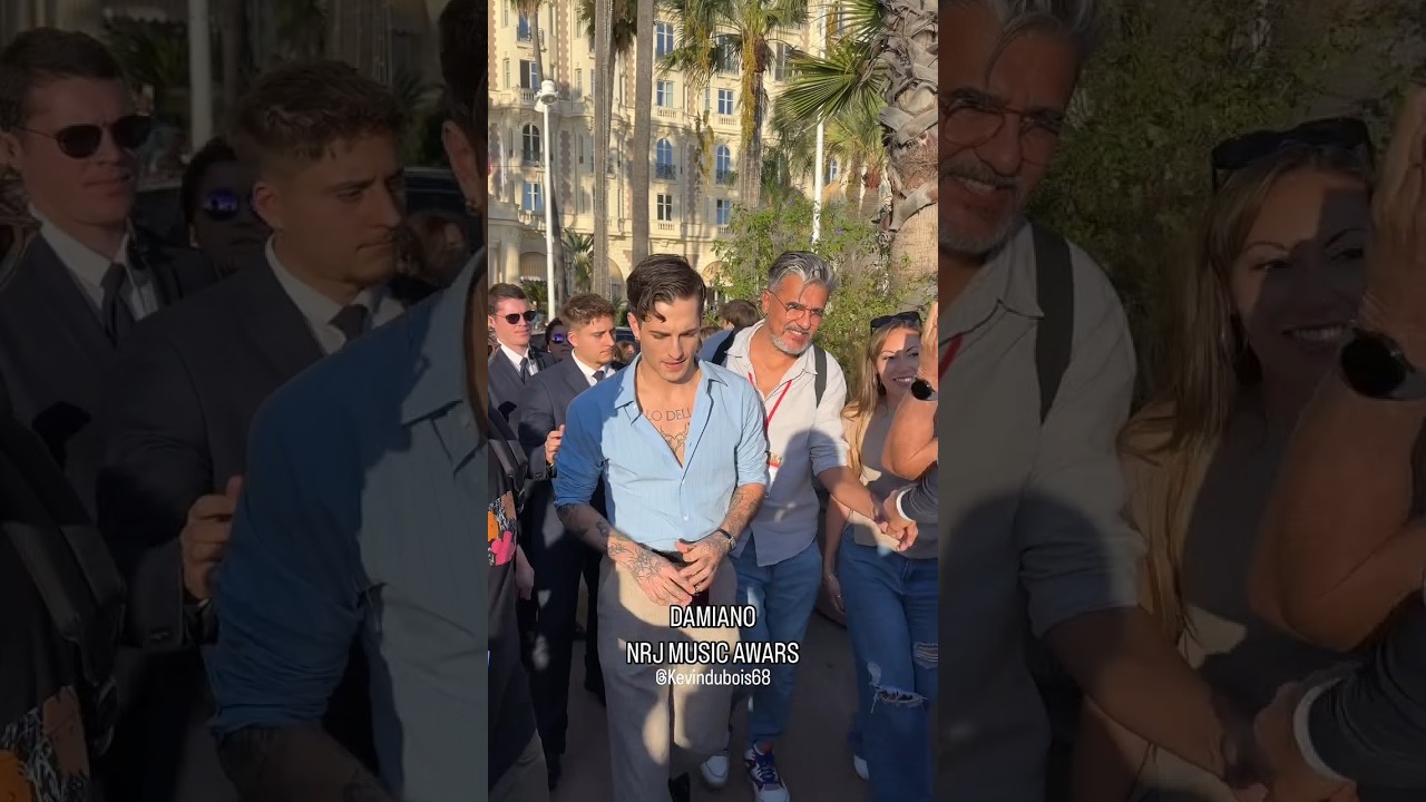 Damiano and fan🌟 Cannes NRJ Music Awards 01/11/24