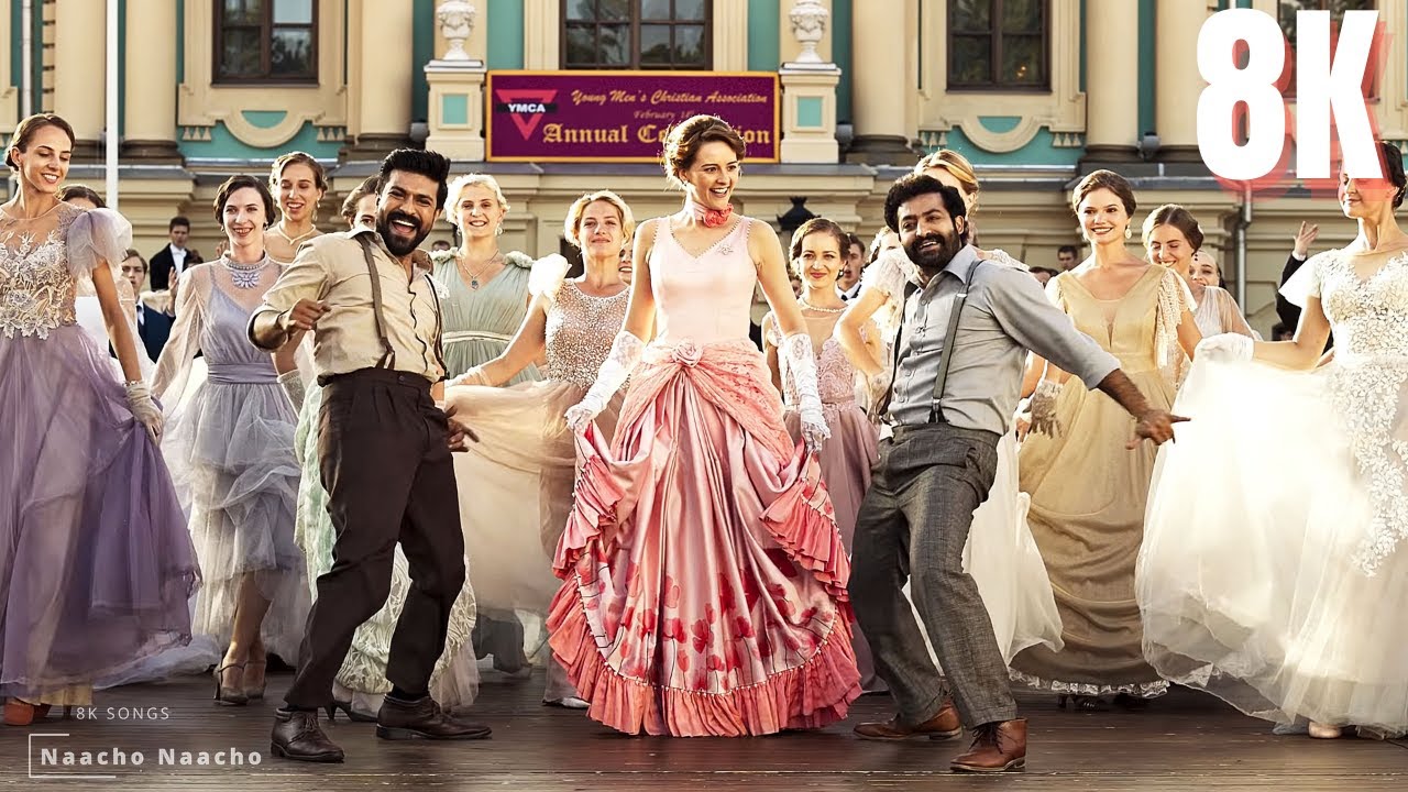 RRR Naacho Naacho Full Video in 8K/4K HDR 🎶