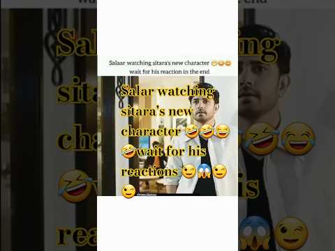 Salar watching sitara's new character 😂🤣🤣😉wait for his reaction😱#kaffara #afat #laibakhan #trending