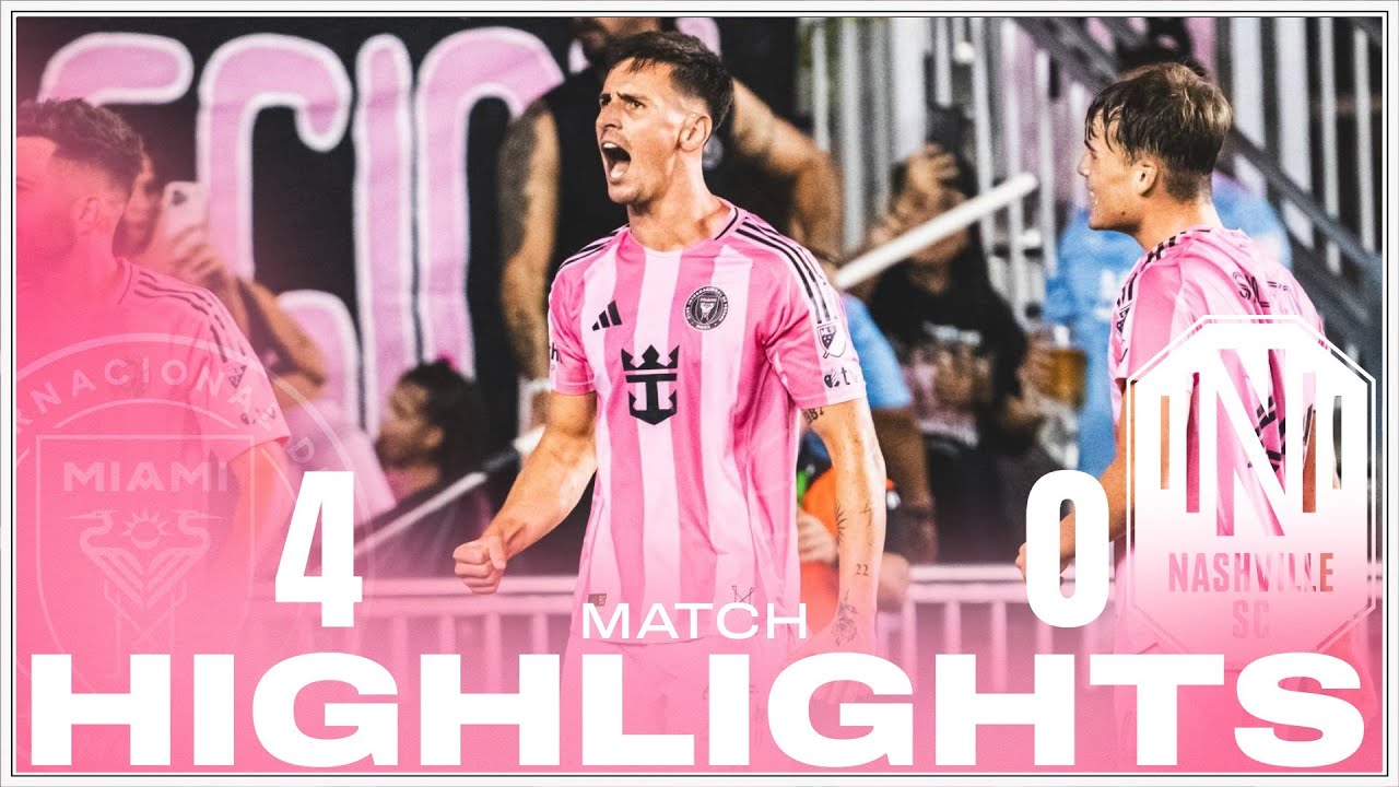 Inter Miami 4-0 Nashville | Messi & Allende Shine ⚽