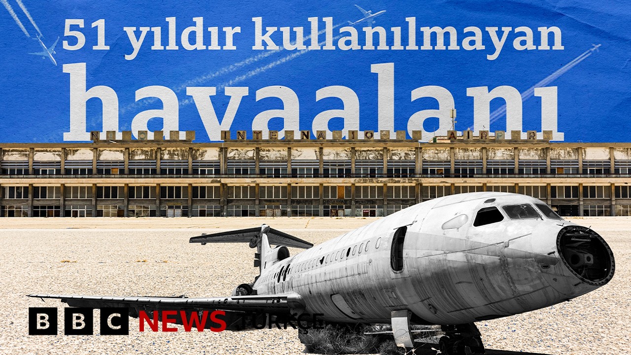 BBC Türkçe Kıbrıs'taki "hayalet havaalanı"na girdi