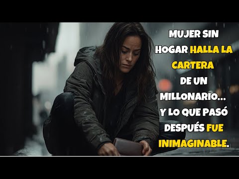 Mujer sin hogar halla la cartera de un millonario… y lo que pasó después fue INIMAGINABLE