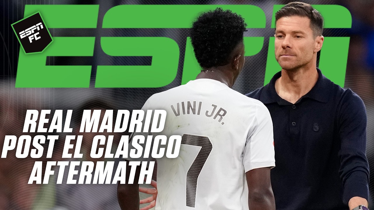 Xabi Alonso & Vini Jr. Face Tension After El Clasico 😮 | ESPN FC