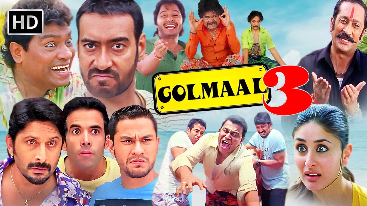 Golmaal 3: Hilarious Bollywood Comedy with Ajay & Kareena