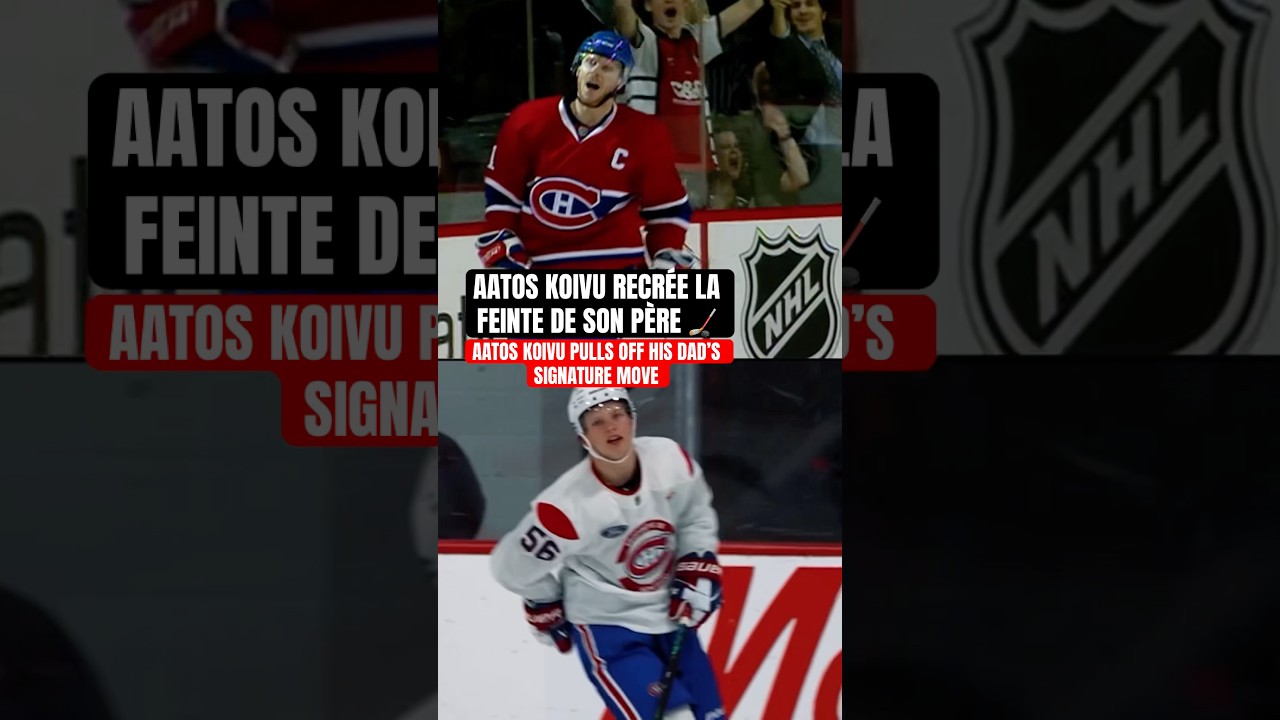 Aatos Koivu Mimics Dad Saku's Hockey Move 🏒