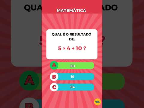 Quiz de Matemática - teste seus conhecimentos matemáticos #quiz #quizdematematica