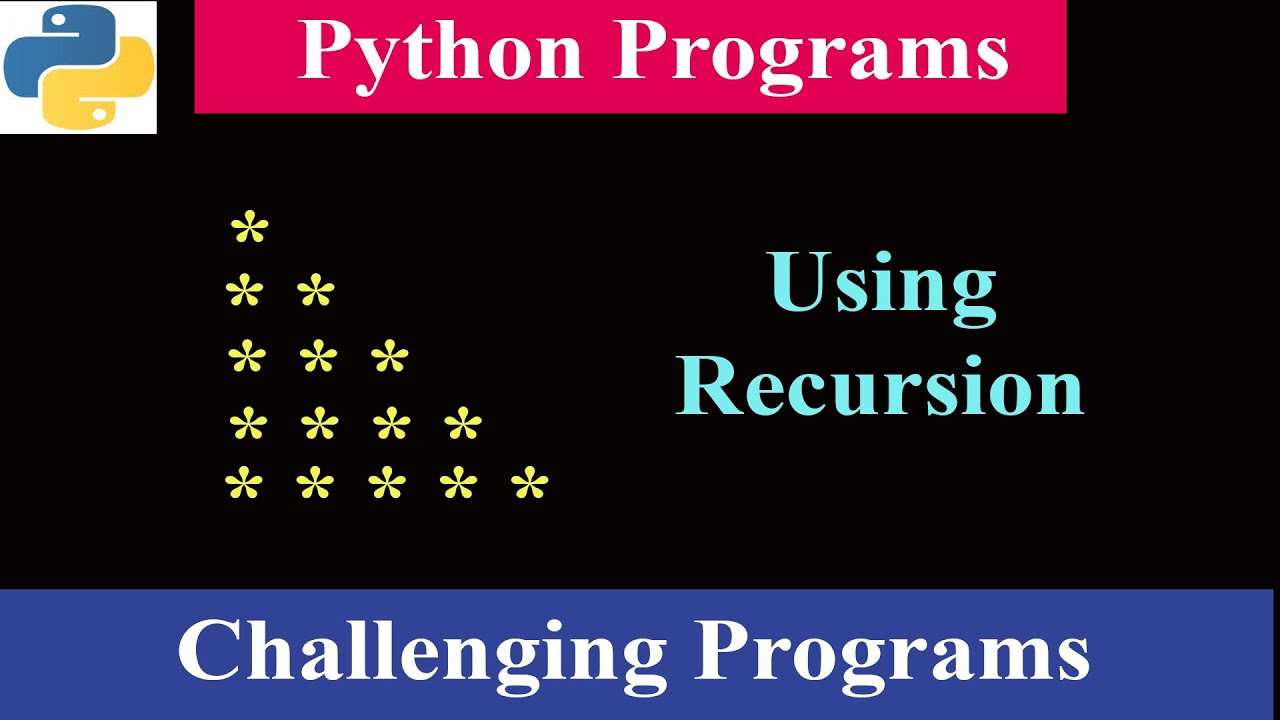 Create Star Patterns with Recursion in Python – No Loops Needed! ✨