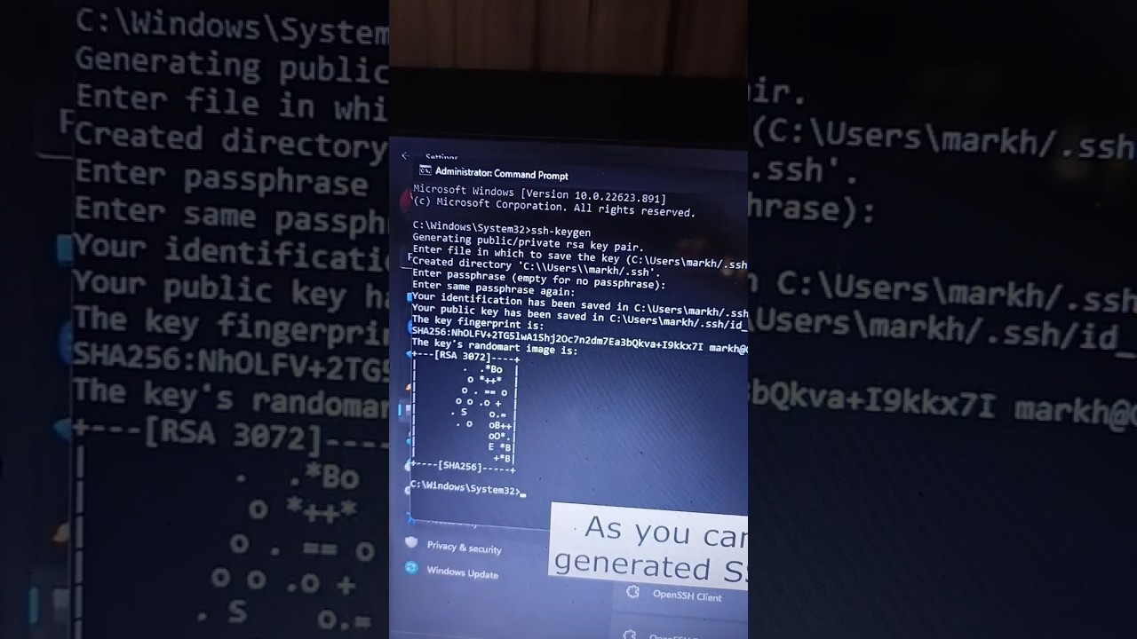How to Generate SSH keys in Windows 11