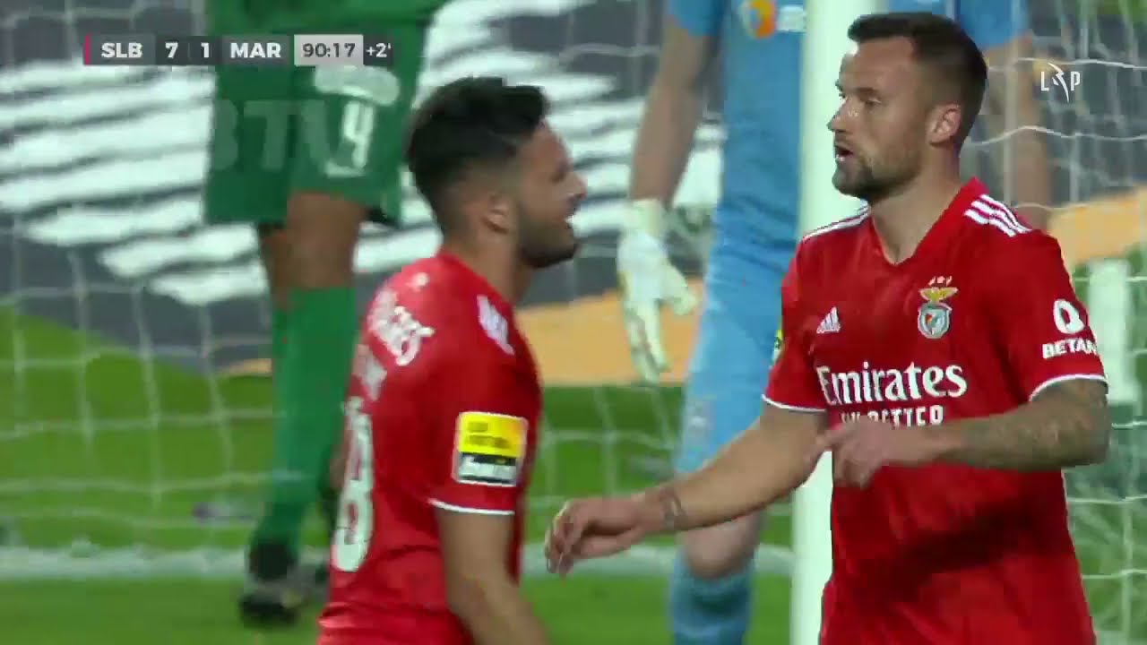 Golo de Seferovic leva Benfica à vitória com 7-1 sobre Marítimo ⚽