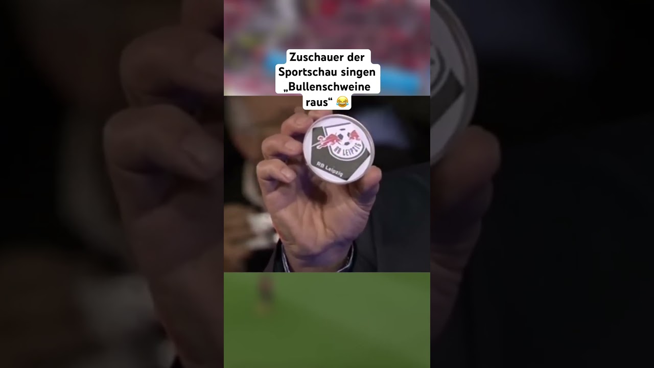 Schockierende Szenen bei der DFB Pokal Auslosung 2015: Zuschauer singen 'Bullenschweine raus' 🎶