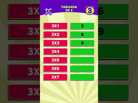 Tabuada de 3
