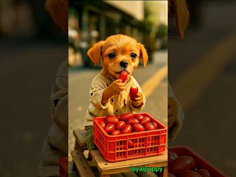 poor puppy didn't have money for buying fruits so his reach friends make fun 🥺#aishorts #poor puppy