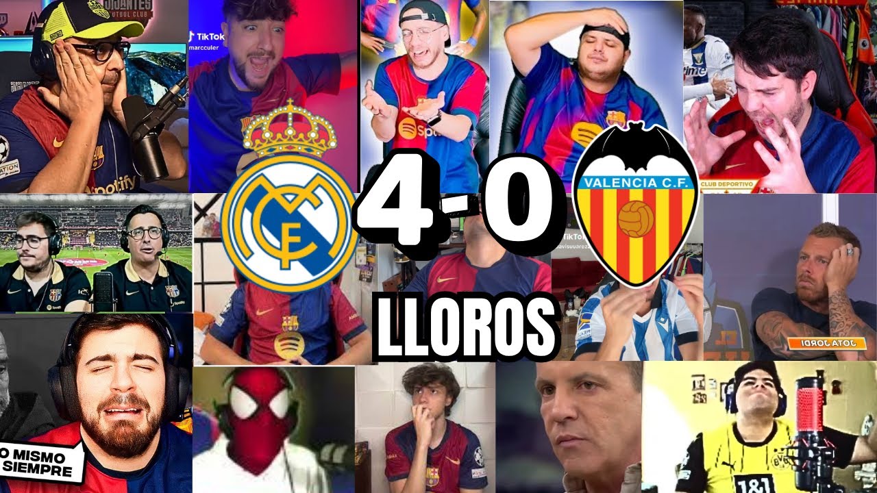 Los mejores momentos de llanto culé tras la derrota 4-0 ante Valencia