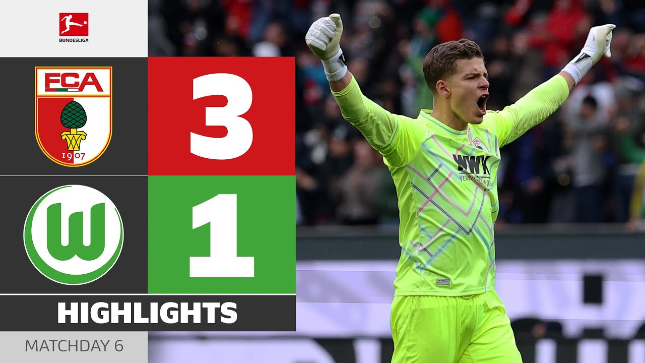 FC Augsburg Secures Crucial Home Win Against Wolfsburg! ⚽ | Matchday 6 Highlights