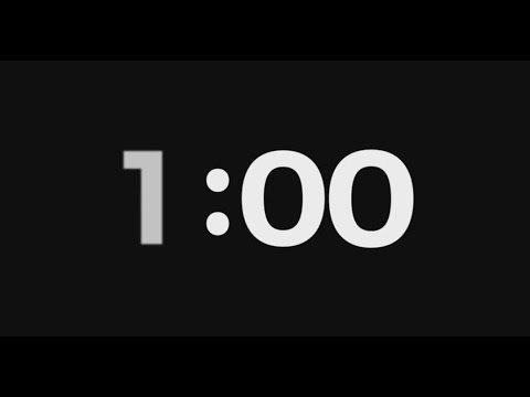 classic countdown timer  - 1 Minute  - Silent