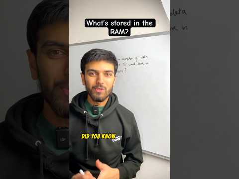 What is stored in the RAM (Random access memory) - GCSE Computer Science #computerscience #gcse