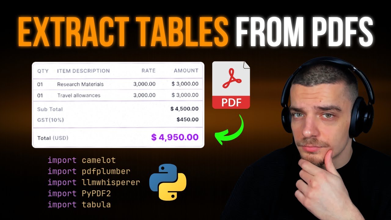 Top Python Libraries for PDF Table Extraction π