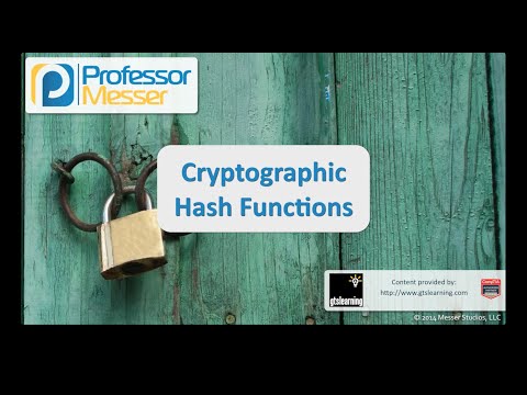 Cryptographic Hash Functions - CompTIA Security+ SY0-401: 6.2