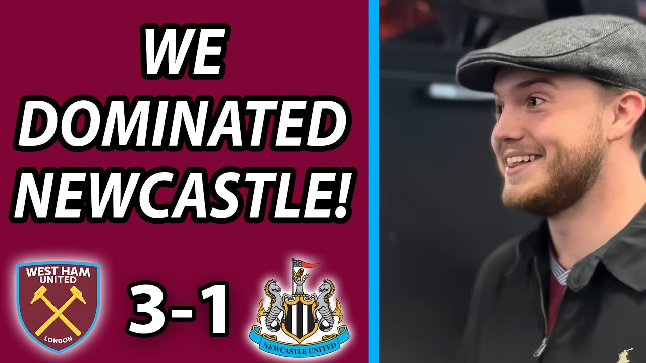 West Ham Dominates Newcastle with 3-1 Victory ⚽