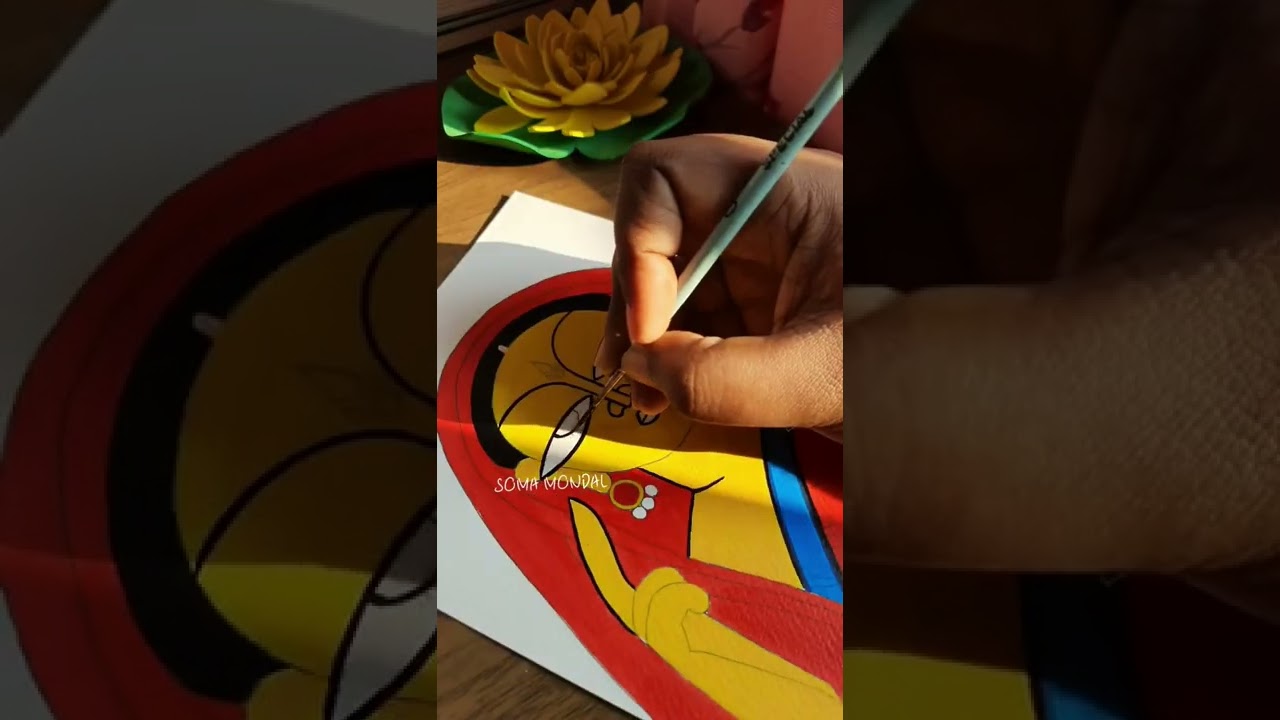 Bengali Folk Art of Devi in Acrylic 🎨