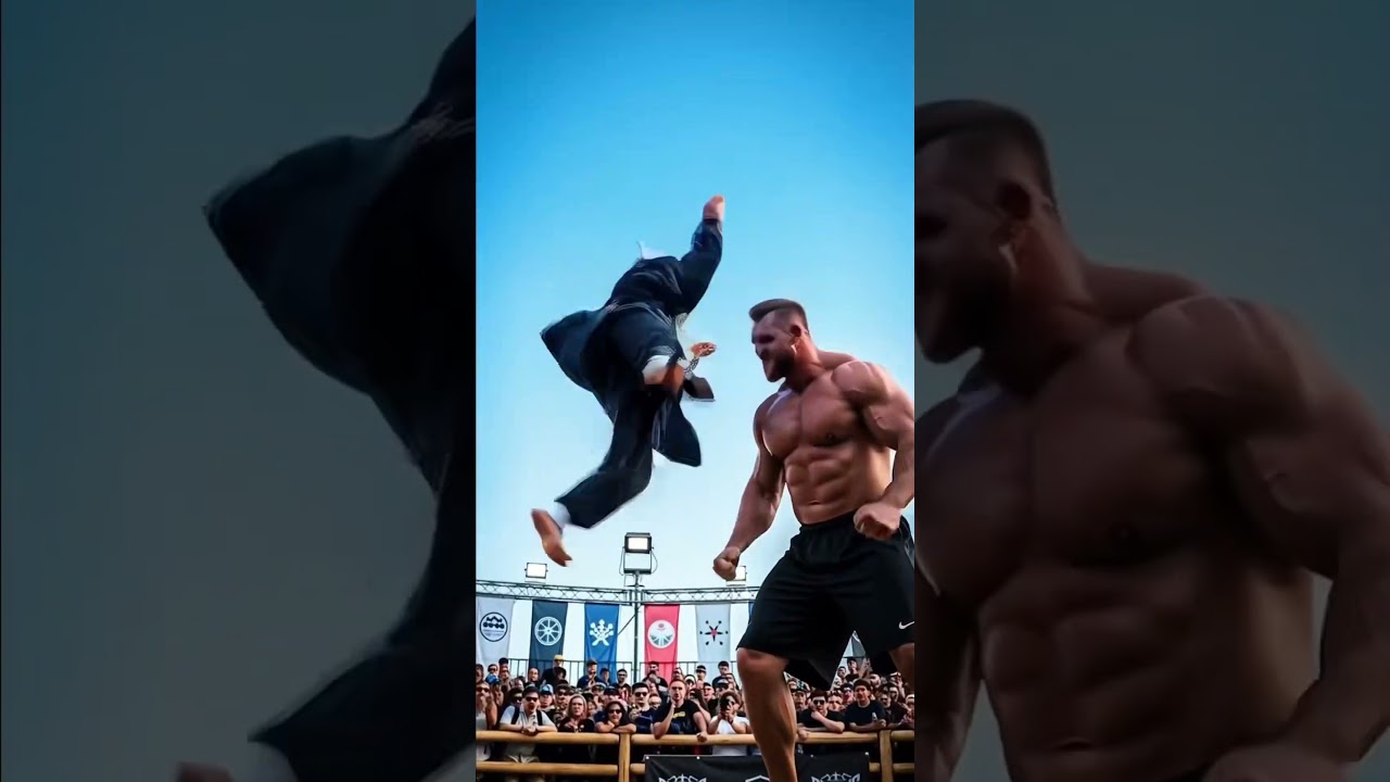 Barefoot Master Dominates Crowd in Epic Kung Fu Showdown 🥋