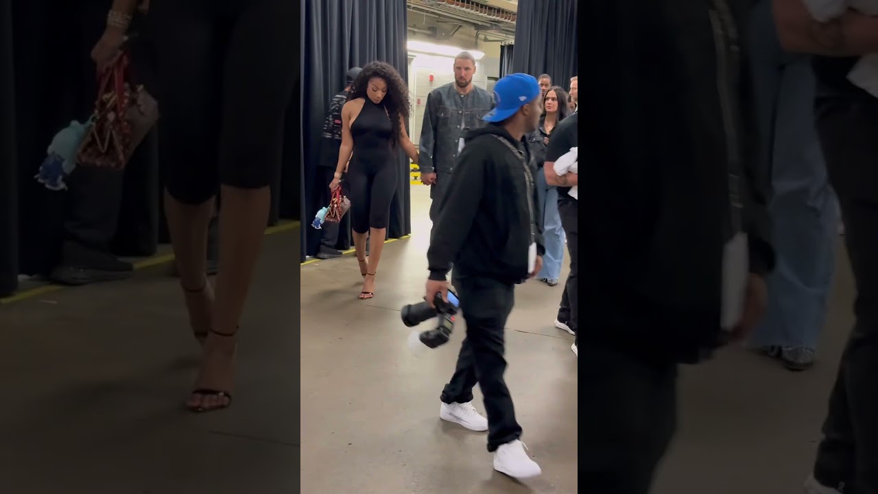 Klay Thompson and Megan Thee Stallion after Mavs - Spurs game. #nba #megtheestallion #klaythompson