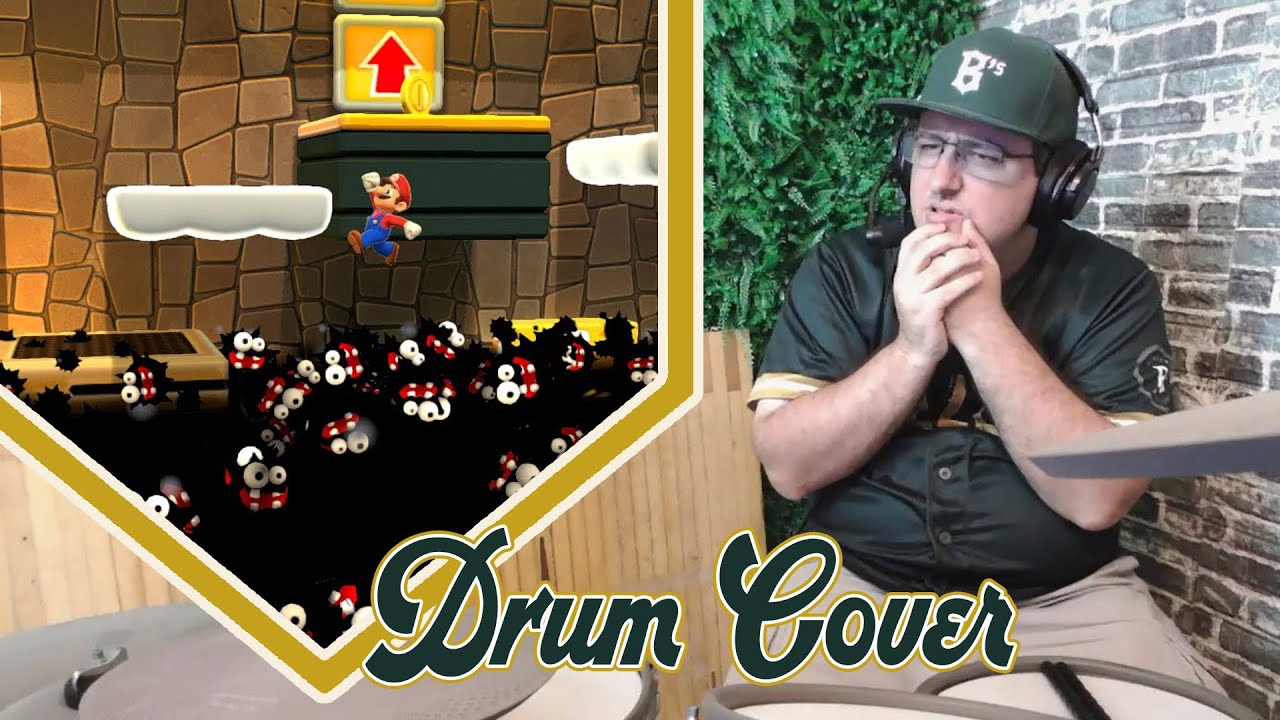 Super Mario 3D World: Fuzzy Flood Mine Drum Cover 🎮