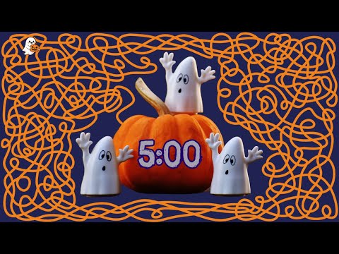 5 Minute Timer Bomb HALLOWEEN PUMPKIN & GHOSTS
