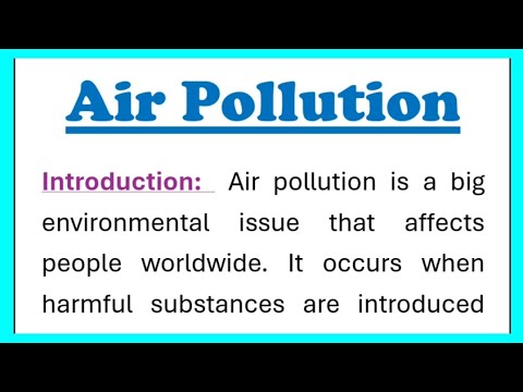 Air Pollution Essay in English (400 Words) π